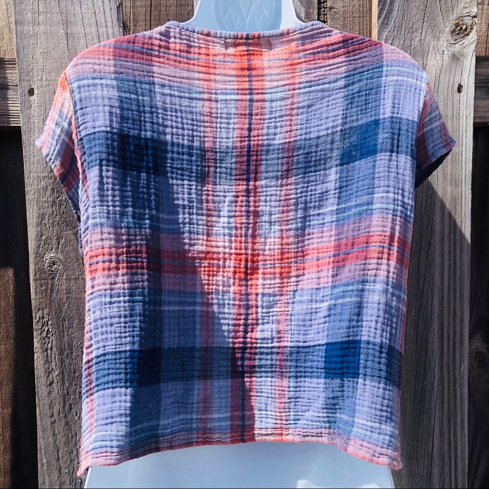 Cloth & Stone Tie Front Top Size Medium - Picture 4 of 5